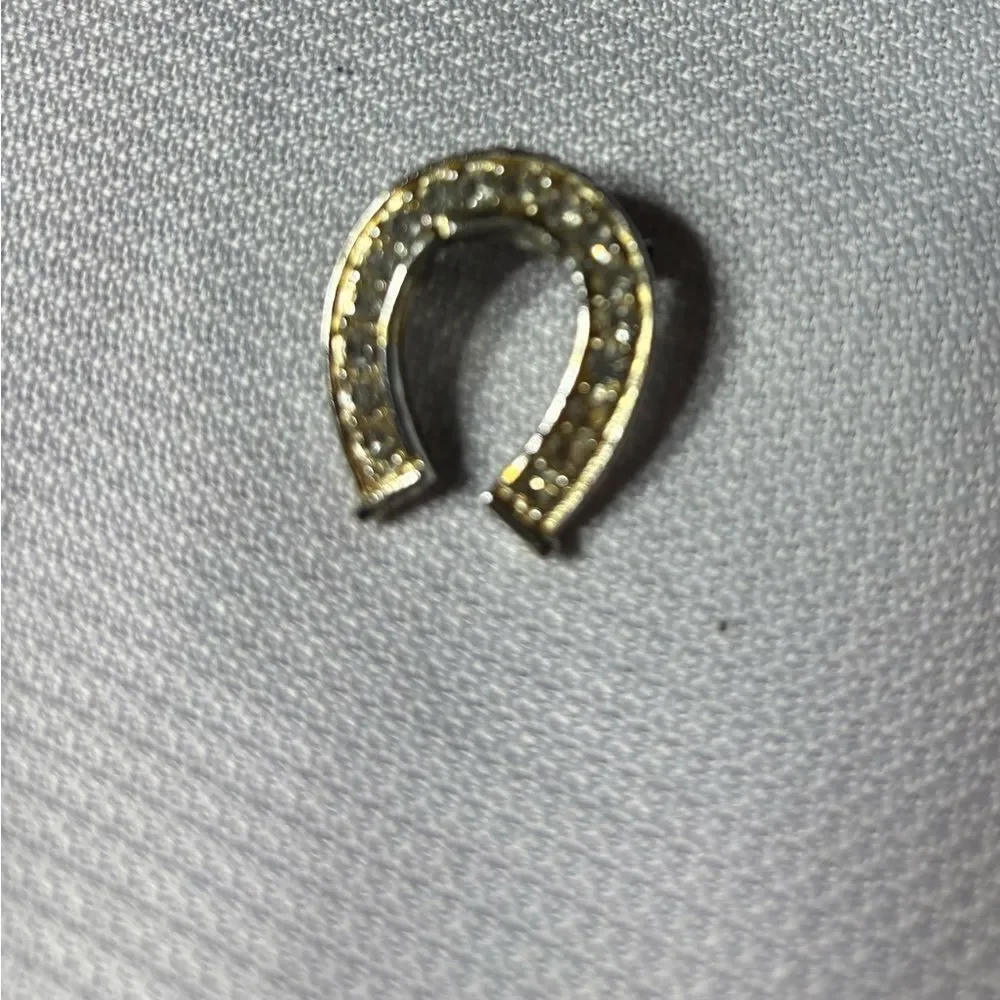 Vintage Horseshoe Rhinestone Brooch Excellent Preloved Condition